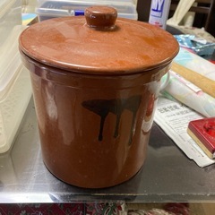 蓋付き瓶　カメ