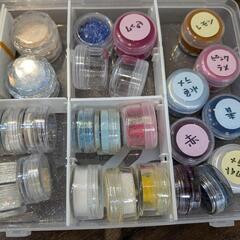 レジン＆ネイル用　パーツ　グリッターセット