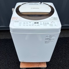近隣配達無料　TOSHIBA ZABOON 縦型洗濯機 AW-6D6