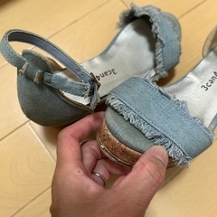 ウェッジソールサンダル19.20センチ☆の画像