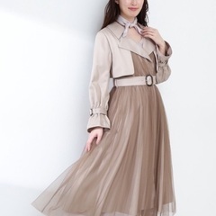 JILL by JILL STUART ◇チュールフレアトレンチコートの画像