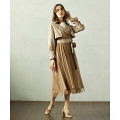 JILL by JILL STUART ◇チュールフレアトレンチコートの画像