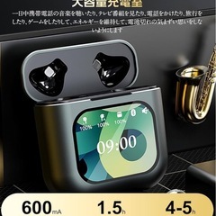 ワイヤレスイヤホン　スマートタッチディスプレイ搭載の画像