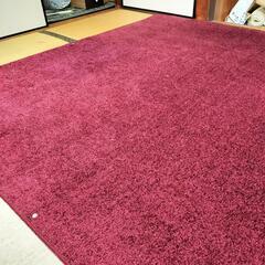 お譲り先決まりました！約180×200　ニトリ　赤　　ラグ