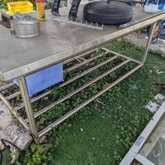 ステンレス作業台２台セット