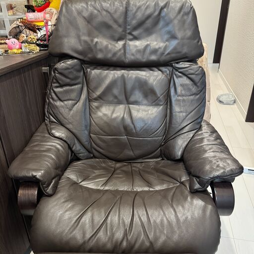 himolla ヒモラ ゼロストレスチェアオットマン付きソロソファ