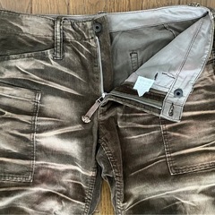 AndA アンドエー コーデュロイ ベロア　ダメージ調 パンツの画像