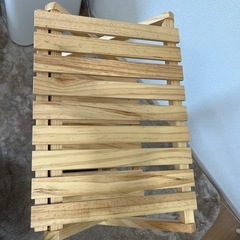 木製　折り畳み　4段ラックの画像
