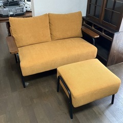 ニトリ　コーデュロイ　ソファ　オットマン