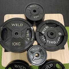 70kgバーベルトレーニング ウエイト合計70kg＋9kgの画像