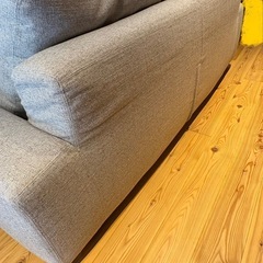 unico ウニコ LOWEY 2.5人掛け　ソファ ファブリック グレー 美品の画像