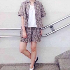 Kastane ペイズリー柄　セットアップ　シャツ　パンツ　フェ...