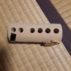 手作り民芸品　ペン立ての画像