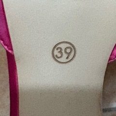 ピンクリボンピンヒール　39 sizeの画像