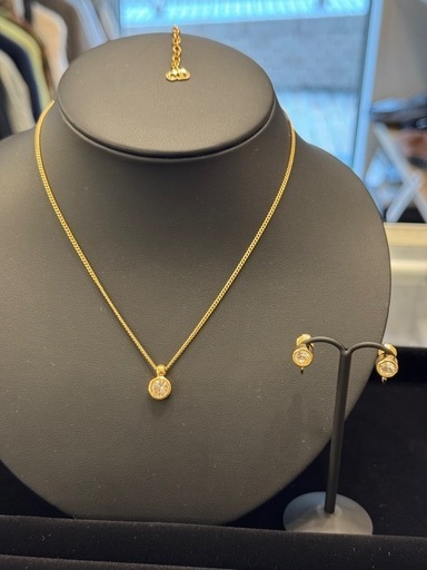 Dior ディオール　ネックレス&イヤリングセット