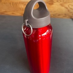 [新品未使用] アルミボトル　水素水用　カラビナ付きの画像