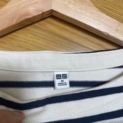 ユニクロ　ボーダー長袖Tシャツの画像