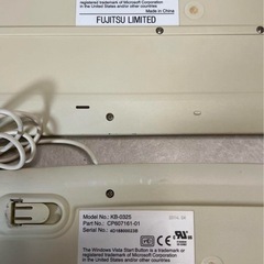 富士通 純正 キーボード KB-0325 日本語配列 中古の画像
