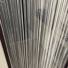 ★4/27まで　ストリングカーテン　白　目隠し　間仕切りの画像