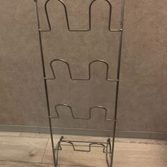 不二貿易 スリッパラック ワイヤー 4~8足収納 高さ75cm ...