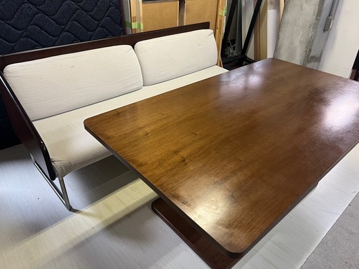 受付終了】シックな木製シングルベッド ナフコマットレスセット【配送