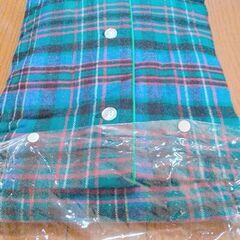 レディースパジャマ　Mサイズ　綿 100% グリーンチエックの画像