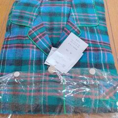 レディースパジャマ　Mサイズ　綿 100% グリーンチエックの画像