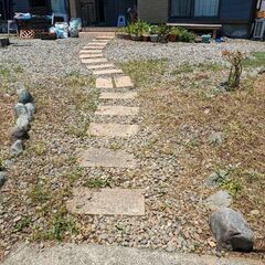 お庭の草取り、草刈り - 助け合い