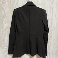 ZARA BASIC ブラック テーラードジャケットの画像
