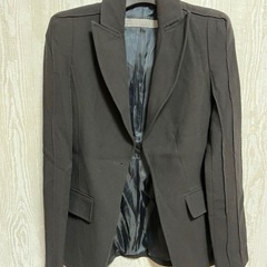 ZARA BASIC ブラック テーラードジャケットの画像