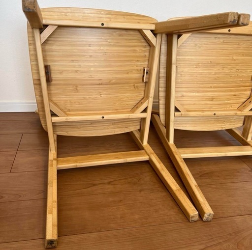 コストコ バンブーダイニングチェア2脚セット