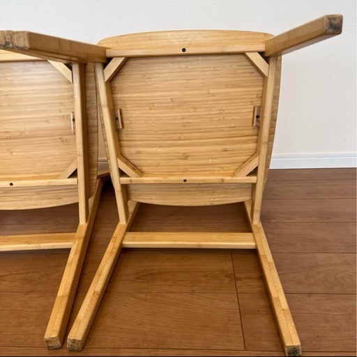 コストコ バンブーダイニングチェア2脚セット