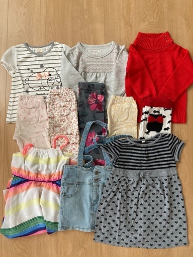 女の子子ども服11着セットサイズ100 (chi-ri-) 枚方のキッズ用品