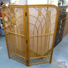 ID：594982　衝立 ついたて　籐 