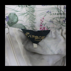 花柄 シック スカート バラ色の暮し イングリッシュガーデン 裏地あり シアー シースルー 総柄 併売の画像