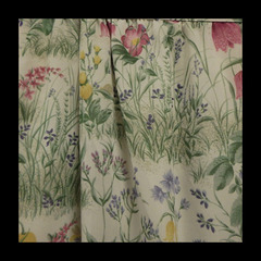 花柄 シック スカート バラ色の暮し イングリッシュガーデン 裏地あり シアー シースルー 総柄 併売の画像