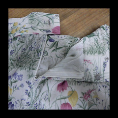 花柄 シック スカート バラ色の暮し イングリッシュガーデン 裏地あり シアー シースルー 総柄 併売の画像