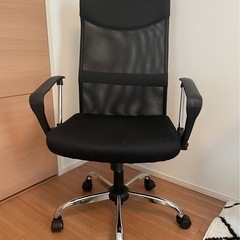 ニトリ　ワークチェア(インバネスU MC BK) 商品コード:6620731
の画像