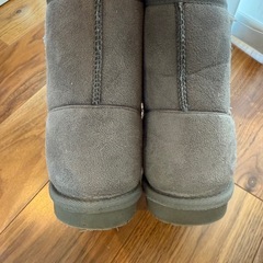 【美品】ムートンブーツ グレー Lサイズの画像