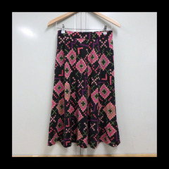レトロ スカート ドット柄 ピンク アジア系 エスニック メキシカン 裏地あり 併売の画像