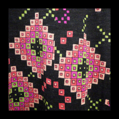 レトロ スカート ドット柄 ピンク アジア系 エスニック メキシカン 裏地あり 併売の画像