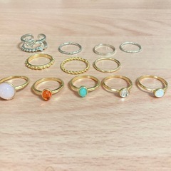 💍指輪22個+ネックレス5本+ブレスレット2本 合計アクセサリー...