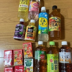 ジュース、お茶、炭酸など15本