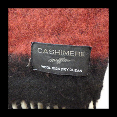 マフラー ウール100% CASHIMERE 併売の画像