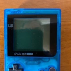 ゲームボーイポケット 本体 スケルトンブルーバックライト搭載