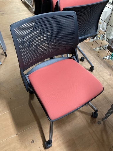 オカムラ ミーティングチェア 5脚セット　クリール ネスティングチェア 中古