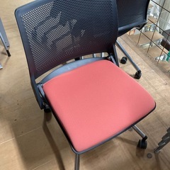 オカムラ ミーティングチェア 5脚セット　クリール ネスティングチェア 中古の画像