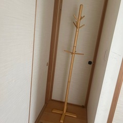 木製ハンガーポール