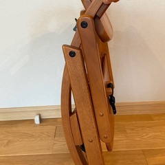 
大和屋　アーチローチェア　折りたたみ木製椅子　ベビーチェアの画像