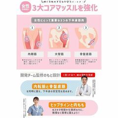 大特価⭐️レッグスライド 内転筋・骨盤底筋・大臀筋強化 静音 折りたたみの画像